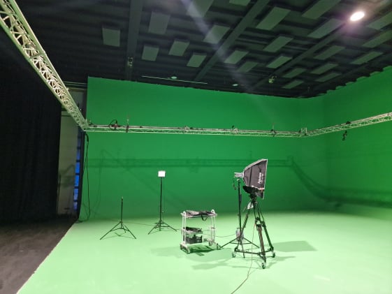 Chromakey part of studio